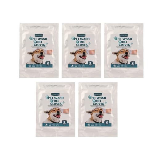 RiToEasysports Pet Cleaning Gloves, OdorFree & Soft Material