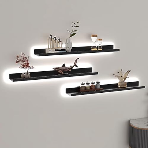 Étagère murale suspendue en métal pour illuminer et ranger vos espaces sombres