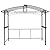 Beaunicorn 8x5ft Grill Gazebo - Outdoor Patio Canopy BBQ Shelter with Durable Steel Hardtop and Convenient Side Shelves for Enhanced Cooking Experience,Black