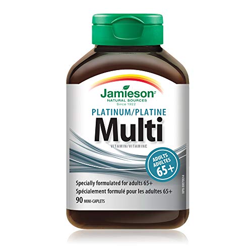 Jamieson Platinum Adult 65+ Multivitamin Mini Caplets, 90 Mini Caplets #TOP2