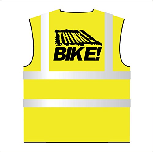 Think Bike ! Gilet de sécurité haute visibilité BS EN471 S M L XL 2XL 3XL Jaune Cover