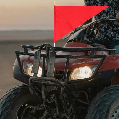 Mástil para bandera triangular de moto que soluciona la falta de visibilidad 8