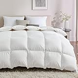 BEDSURE Daunendecke 135x200 Winter Bettdecke - Winterdecke aus 90% Daunen / 10% Federn 1180 gr. Dick Füllung, Extra Warm Federbettdecke 135 x 200 für Einzelbett mit ÖKO-TEX / DOWN Pass