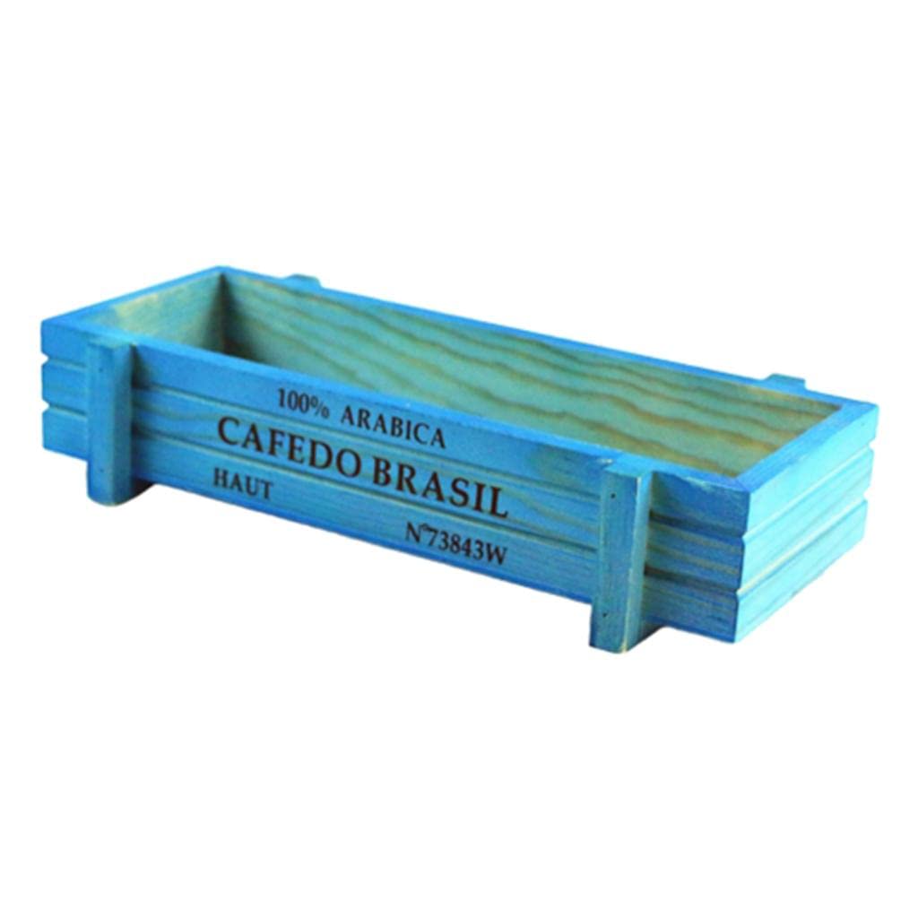 Loom Tree Wooden Rectangle Flower Pot Decorative Flower Holders containers Box Blue (B09ZV5W8ZN) Amazon Price History, Amazon Price Tracker