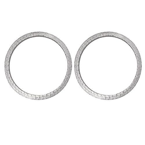 Image of Strongthium Exhaust Gasket Compatible with Harley Big Twin Sportster XL 1984-2024 Steel Mesh Style Crush Seal Exhaust Port Gasket Kits 17048-98 2PCS