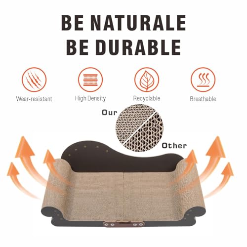 Griffoir lit de 67.6 cm robuste avec structure en bois - 4