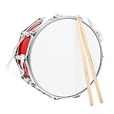 baquet bride rouge tambor marzo 14 pulgadas ampliamente adecuado para niños y estudiantes que tocan, gran regalo para principiantes