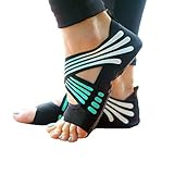 VNASE Yoga Socken Gummi Anti-Slip Professionelle Frauen vier Jahreszeiten Fünf-Finger Pilates Tanz Socken Fitness Sport Socken (Grün, M (37-38))