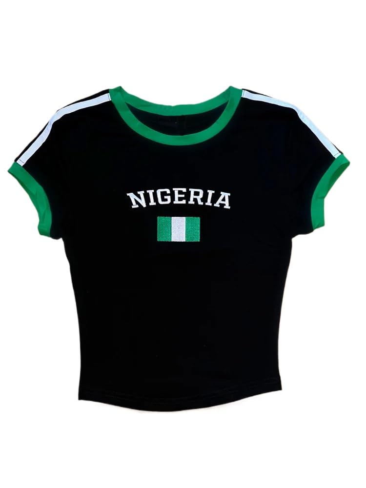 heyheyshine Women's Graphic Baby Tees Shirts Slim Fit Short Sleeve Brazil Shirt Mexico Cr…