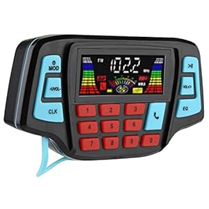 Motorfiets mp3-speler, motor luidsprekersysteem Praktisch Betrouwbaar Universeel BT USB ABS voor scooter voor crossmotor