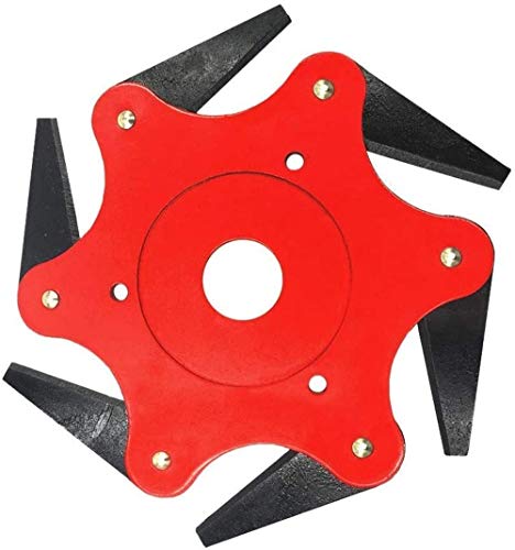 Trimmer Head Cutter,Outdoor Grass Steel Blade Razor,Trimmer Head 6 Steel Blades Razor,65Mn Lawn