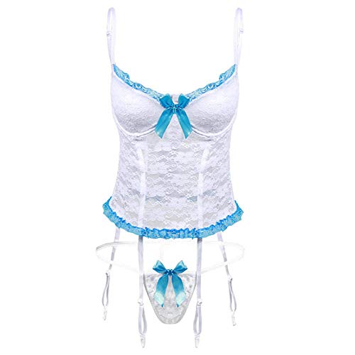 Robe de nuit transparente blanche XL pour soirée romantique en duo