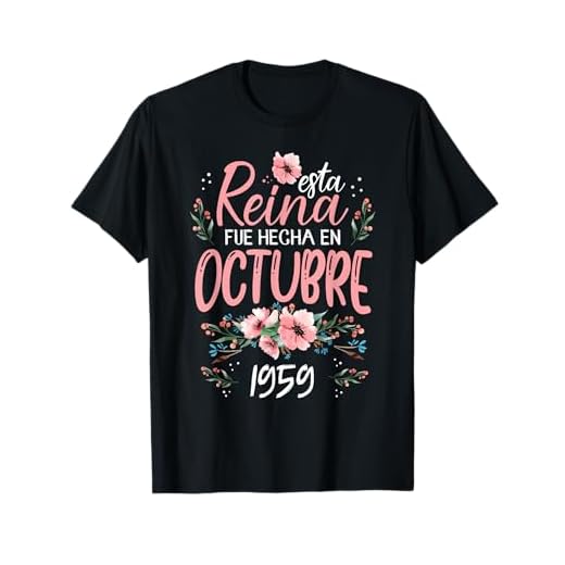 Mujer Hecha En Octubre 1959 Mujer Regalo 63 años Cumpleaños Camiseta
