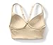 Amazon Brand - Mae Women's Longline Lounge Light Support Bralette (for A-C cups), Nude, Large