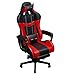 DCVFRQ Silla de Juego League of Legends, diseño ergonómico con reposacabezas Ajustables y Soporte Lumbar, Levantamiento y rotación, Silla de Rey de Carreras de Cuero de PU