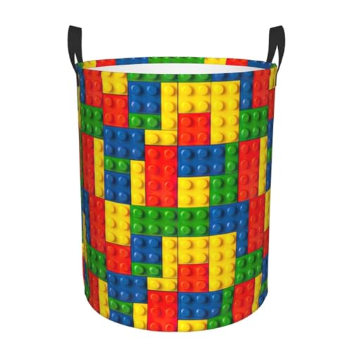 Panier à linge haut brique colorée pour couvertures de chambre - 2