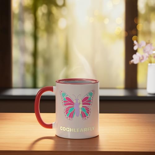Taza de Cerámica Rojo/Blanco 11 Onzas miniatura 3