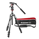 Manfrotto Befree Live, Travel Video Tripod with Video Camera Head and Lever Closure, Aluminium Kit for DSLR, Mirrorless, Reflex and Videocameras, Photo and Video Accessories