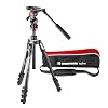 Manfrotto Befree Live, Travel Video Tripod with Video Camera Head and Lever Closure, Aluminum Tripod for DSLR, Mirrorless, Reflex Cameras and Video Cameras, Camera and Video Accessories