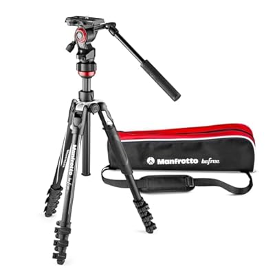 Manfrotto Befree Live, Trípode de Viaje con Cabezal para Videocámara y Cierre de Palanca, Trípode de Aluminio para DSLR, sin Espejo, Cámaras Reflex, Videocámaras y Accesorios de Video | Ya disponible en tu tienda friki favorita! En mundofriki.es!