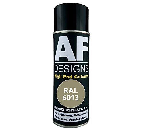 4 IN 1 Ral 6013 Verde Caña Dickschichtlack Laca Spray Lata de Aerosol