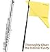 Flute Cleaning Kit, Flute Care Set, Flute Cleaning Rod with 4 Pcs Flute Cleaning Cloth, Flute Cleaner Care Set