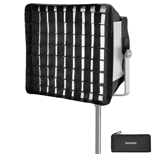 Image of NEEWER Upgraded Softbox Diffuser Only for NEEWER RGB1200 Video Light, 14.6 inchx13.6 inch /37x34.5cm Foldable Soft Box with Grid /Bag /Blackout Hood, Quick Set Up for Portrait Studio Photography Lighting, NS5S