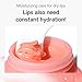 Korean Mini Lip Balm Hydrating Glow Lip Mask (Berry) 10g, 12hrs Long-lasting Overnight Moisture Butter for Women