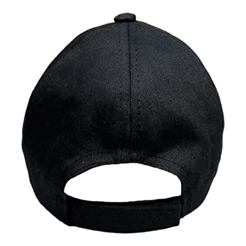 Image of Cron Unisex BTS Kids Cotton Sports Summer Cap for Boys & Girls Cap Suitable for Age 6 to 12 Years (Black)
