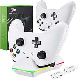 Xbox One Controller Charger, CVIDA Dual Xbox One/One S/One Elite Charging Station