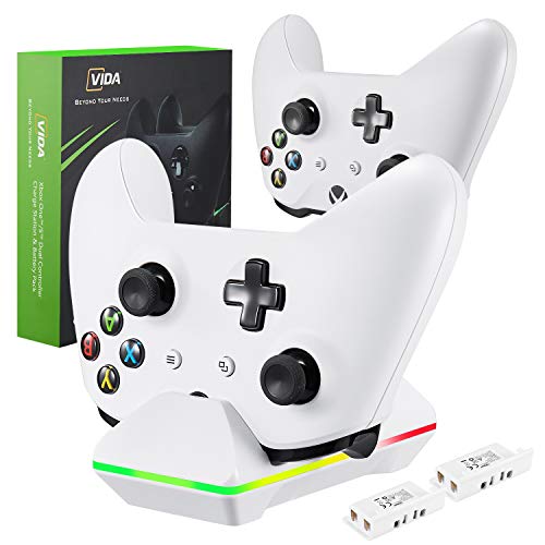 Xbox One Controller Charger, CVIDA Dual Xbox One/One S/One Elite Charging Station