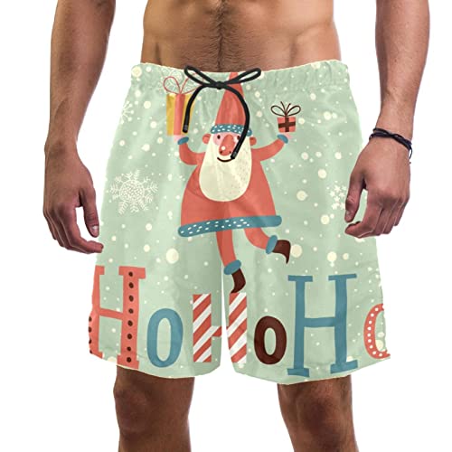Maillots de bain pour hommes de Noël short de plage JDEZ séchage rapide