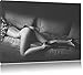 Produktbild Pixxprint Wunderschöne Frau mit sexy Po Kunst B&W, Format: 120x80 auf Leinwand, riesige Bilder fertig gerahmt mit Keilrahmen, Kunstdruck auf Wandbild mit Rahmen