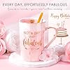 Birthday Gifts for Women Happy Birthday Gift Baskets for Women Unique Not A Day Over Fabulous Mug Gift ideas Pink Gifts Box Set Presents for Her Friends Mom Sister Wife Coworkers Daughter Aunt Mom