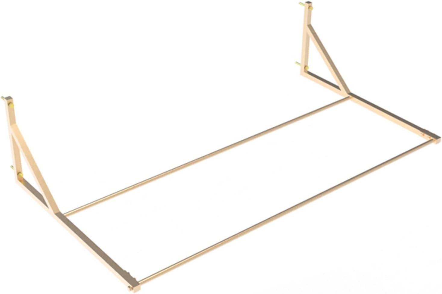 Wall-Mounted Yoga Ball Storage Organizer Rack, Large Stability Ball Display Holder for Yoga Studio Gym, Workout Ball Stand, Save Floor Space,Gold-L-170cm(66 7/8