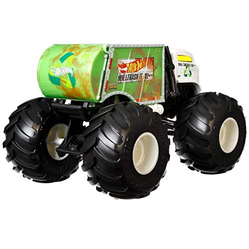 Hot Wheels- Monster Trucks 1:24, juguete de coches y choques (Mattel FYJ82)