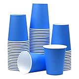 Pappbecher zum Selbermachen: Unsere blauen Pappbecher sind auch ideal für Kinder DIY-Werkzeuge und Sport-Stapelbecher. Die Trinkbecher sind hell und attraktiv, Sie können neuartige Bastelarbeiten aus den bunten Tassen basierend auf Ihrem Design basteln.