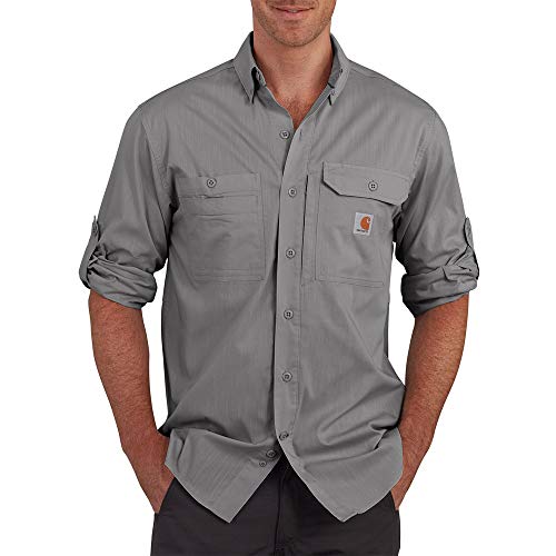 Carhartt Men's Force Ridgefield Solid Long Sleeve Shirt