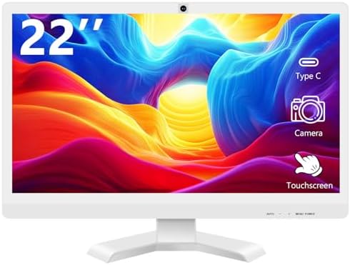 Amazon.com: Akntzcs 22 Inch Touchscreen Monitor with Webcam @1920x1080P ...