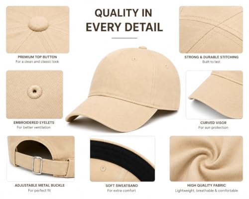 Image of Branded Cap for Men Women Unisex Boy's Girl's Topi Adjustable Strap Free Size Cotton Summer Sports Cricket Gym Dance Free Size