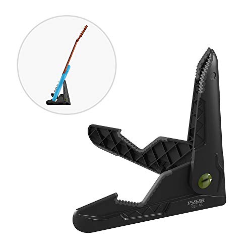 lifcasual Suporte portátil dobrável para guitarra Suporte para instrumento de corda em forma de croc