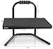 VIVO Ergonomic Height Adjustable Foot Rest Relief Platform, Elevated Stool for Comfortable Sit to Stand Workstation, Non-Slip Surface, Portable, Home Office Classroom Use, Black, STAND-FT01
