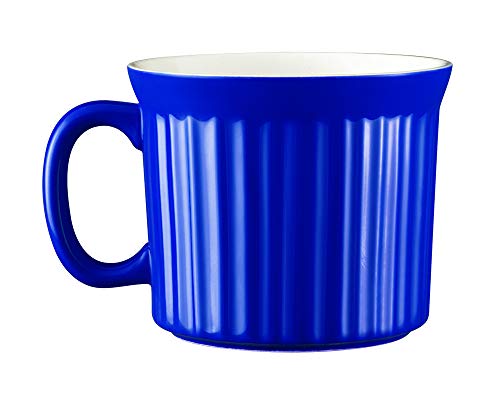Corningware Meal Mug With Vented Lid For Steam, 20-Oz Stoneware Soup Mug, Bpa-Free Lid, Microwave, Freezer, And Dishwasher Safe, Blueberry #TOP3