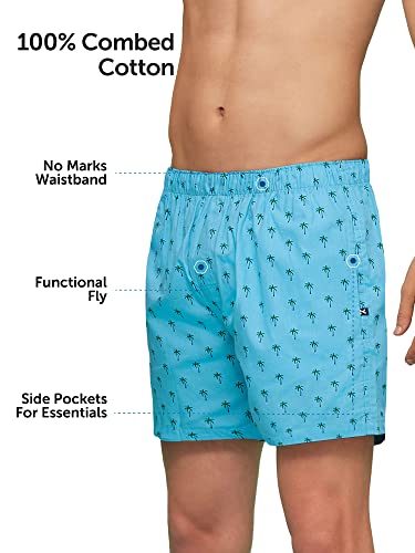 Image of XYXX Men's Remix Regular Fit Cotton Printed Boxer with Dual Pocket & No Marks Waistband (Pack of 2)