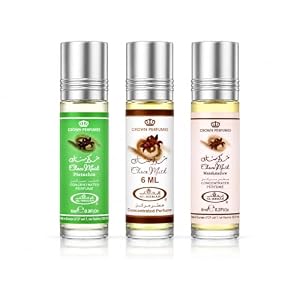 Choco Musk Perfume Oil 6ml Bundle x3 – Original, Marshmallow & Pistachio Variety Pack Of 3 Gift Set