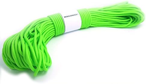 WINGONEER 7-żyłowa linka spadochronowa paracord, 249 kg, 30,5 m, zielona Olive Green Camo