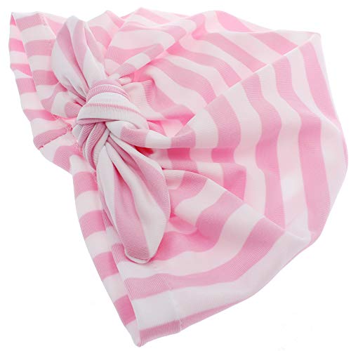 OWSOO Gorro listrado para bebê menina com gorro primavera outono turbante recém-nascido chapéus infa