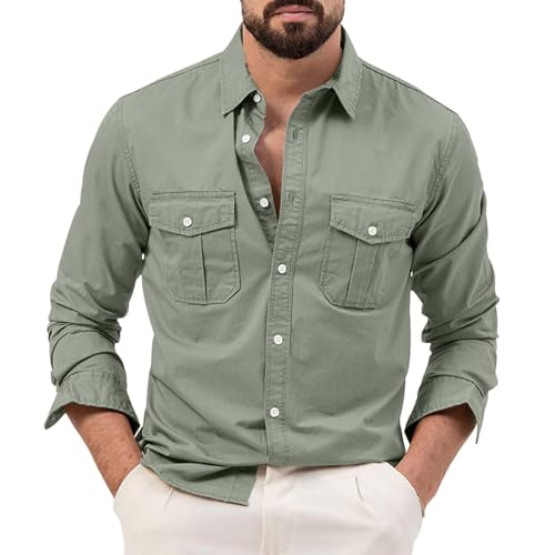 Chemise homme manches longues coupe ample col boutonné coupe regular fit extensible chic