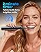 Onlyone Sonic Electric Toothbrush for Adults, Rechargeable Ultrasonic Electric Toothbrush with 8 Brush Heads, Travel Case, Charging Base & Wireless Charging - 5 Modes with Smart Timer