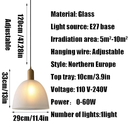 Lámpara de techo de cristal moderna con base E27 y acabado minimalista 7